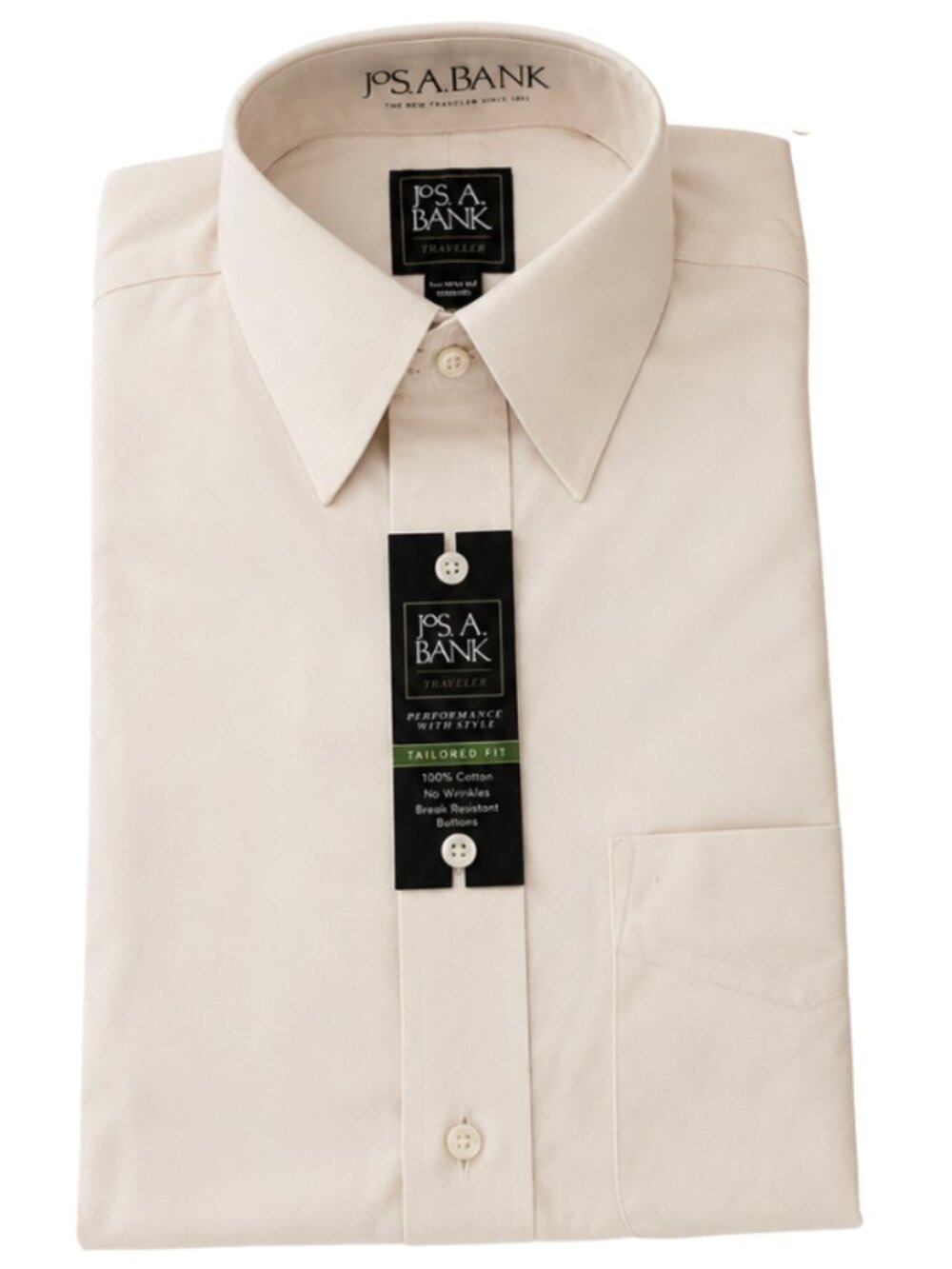 Jos. A. Bank Traveler® Performance Tailored Fit 4 Way Stretch Long Sleeve